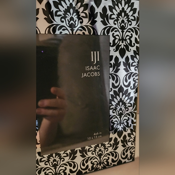 Isaac Jacobs Silver/Black Picture Frame, with Black - Picture 2 of 3